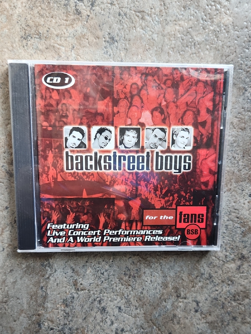 Vintage 2000s Backstreet Boys CD - Red Concert Cover